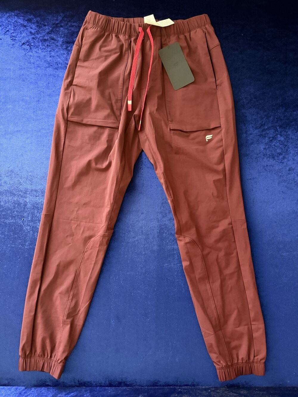 Fabletics Men The One Jogger Pants Merlot Red - Size Small S